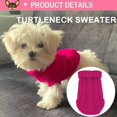 thumbnail image 3 of Chihuahua Yorkie Sweater, 2 Pieces Dog Sweaters for Small Dogs, Turtleneck Knitted Dog Clothes for Small Dogs, Winter Warm Pullover Sweaters, Pet Cat Sweater Cold Weather Puppy Clothes Outfits XS, 3 of 6
