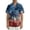 Red, variant on Men's Glitter Star & Stripe American Flag Hawaiian Shirt - 4-Way Stretch Short Sleeve Patriotic Button Down Red L