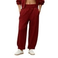 thumbnail image 2 of Hrsba Mens Exercise Pants,Elastic Waist Solid Color Summer Casual Lightweight Breathable Long Pants, 2 of 5