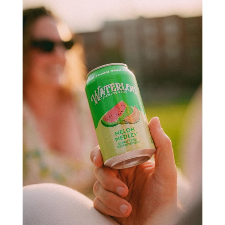 Waterloo Sparkling Water Melon Medley, 12 fl oz Cans, 12 Pack photo 4