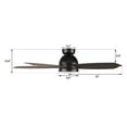 thumbnail image 6 of Smaair Povjeta 52" 5 Blades Indoor Low Profile Ceiling Fan with Remote and Dimmable Light, 6 of 7
