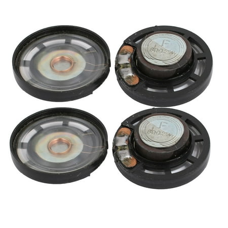 4 pz 36mm 8 Ohm 0,5W metallo magnetico esterno Altoparlante tono oro