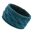thumbnail image 1 of Diadema de lana tejida con terciopelo de estilo europeo y americano, accesorios para el cabello cálidos y abigarrados, protección para las orejas con giro para otoño e invierno, 1 of 6