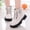 White, variant on Girls Ankle Boots Lace Up Side Zipper Booties with Buckle Straps Kids Winter Versatile Platform Non-Slip Boots Black 2 Big Kids