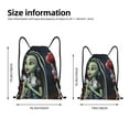 thumbnail image 2 of Pofeuu Monster High pour Sac à Cordon 210D Résistant à l'Eau Design Pliable Compact Essentiels de Voyage Gym Yoga Léger Sac à Main-Moyen, 2 of 6