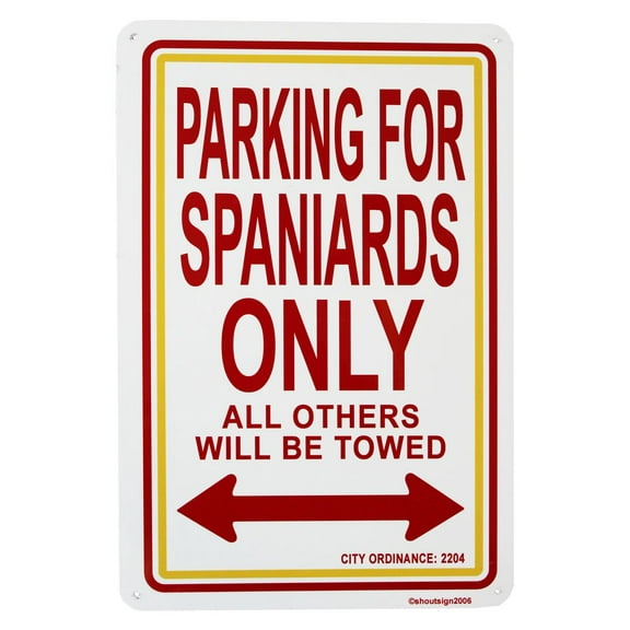 Spain Parking Sign