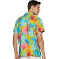 thumbnail image 2 of Stylore Hawaiian Shirts for Men Relaxed-Fit Pineapple Tropical Yellow Medium, 2 of 6