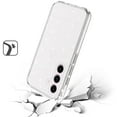 thumbnail image 3 of For Samsung S24 FE Glitter Ultra Thick 3mm Transparent Hybrid - Clear, 3 of 3