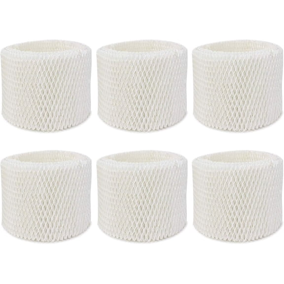 6 Pack WF2 Replacement Humidifier Filter for Vicks for Kaz WF2 Humidifier V3100, V3500, V3500N, V3600, V3700, V3800, V3850, V3850JUV, V3900, V3900JUV, VEV320, 3020, ECM-250i, ECM-500, WA-8D