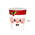 thumbnail image 1 of Placas de Papel de Navidad Suministros de Fiesta de Navidad Placas Desechables de 9 Pulgadas 20 Piezas Placas de Forma Irregular 40 Piezas Tazas de Papel 40 Piezas Servilletas de Papel 20 Piezas Mante, 1 of 6