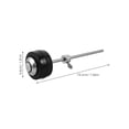 thumbnail image 2 of GOOHOCHY Cabezal Redondo Para Pedal De Bombo Negro Con Eje Metálico Resistente Para Batería Acústica Y Electrónica, 2 of 8