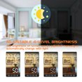 thumbnail image 1 of pitrice Digital Alarm Clock LED Mirror Temperature Humidity Meter Desktop Phone Charger for Bedroom Bedside, Black, 1 of 7