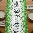 thumbnail image 5 of Table Runners 90 Inches Long Dress Scarves, St. Patrick's Day Farmhouse Coffee/Dining/Kitchen Table Runner for Living Room, Green Gnomes Spring Lucky Shamrocks 13x90 Inch, 5 of 9