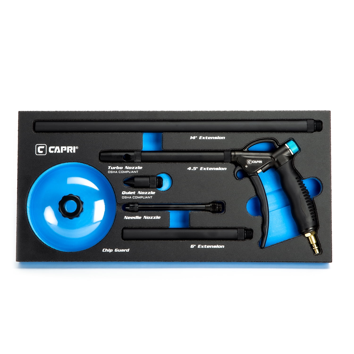 AGKit New Legacy 6 Piece Air Compressor Blow Gun Kit Set All In One Trigger Type 