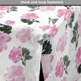 thumbnail image 4 of Peony Dog Crate Cover, Repeating Romantic Pinkish Flowers on Plain Background, Easy to Use Pet Kennel Cover Small Dogs Puppies Kittens, 7 Sizes, Pale Pink Charcoal Grey, by Ambesonne, 4 of 6