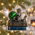 Acrylic Christmas Ornament Air Traffic Controller Radar Design for Tree ...