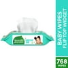 Seventh Generation Free & Clear Baby Wipes With Dispenser -- 768 Wipes