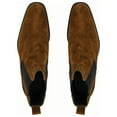 thumbnail image 2 of Giovacchini By Belvedere Italian Chelsea Boot Suede Leather Milano Cognac, 2 of 3