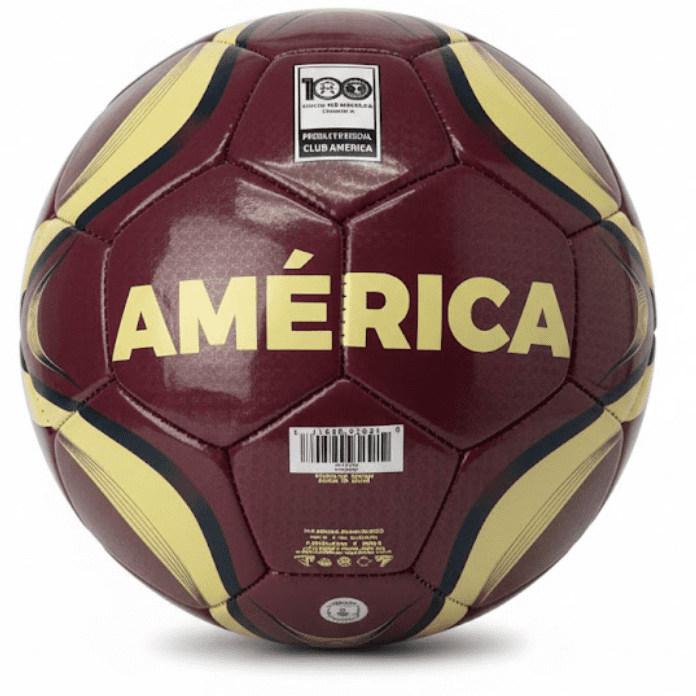 Icon Sports Club America 100th Anniversary Soccer Ball, Size 5, Maroon/Yellow