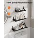 thumbnail image 5 of Juego de estantes de pared AMADA HOMEFURNISHING Wood Floating Black, 5 of 8