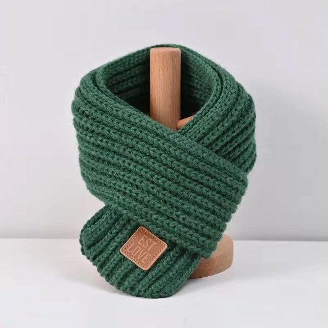 Nuevos niños invierno otoño bufanda de punto mantener caliente colores sólidos del caramelo bebés niñas niños polaina de cuello