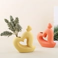 thumbnail image 3 of Yoone Flower Vase Attractive Human-shaped Hollow Design Abstract Figure Hydroponic Flower Arrangement for Desktop, 3 of 6