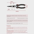 thumbnail image 4 of CNKOO Deli Professional Labor-saving Wire Cutters  Needle-nose Pliers  Diagonal Pliers 6 Inches And 8 Inches, 4 of 13