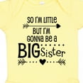 thumbnail image 4 of Inktastic So I'm Little, but I'm Gonna Be a Big Sister Girls Baby Bodysuit, 4 of 5