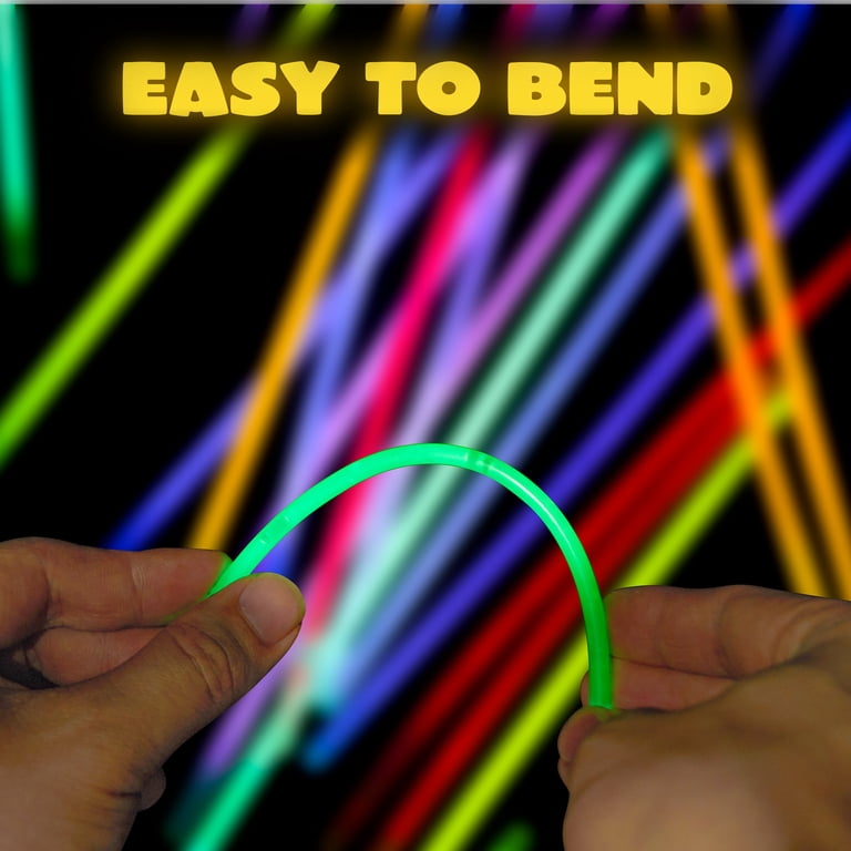 Joyfy Glow Sticks Bulk Pack, 100 Count 8 Inch photo 6