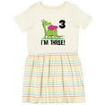 thumbnail image 3 of Inktastic 3rd Birthday Girl Dragon Girls Toddler Dress, 3 of 5