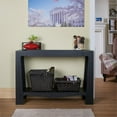thumbnail image 3 of Furniture of America Jody Modern Wood Rectangular Console Table in Black, 3 of 7
