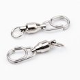 thumbnail image 2 of 50pcs 8 Word Bearing Rolling Swivel Sólido Anillo Snap Conectores de señuelos de pesca (2), 2 of 9