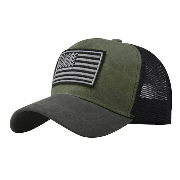 Vintage Trucker Hats For Men American Flag Patch Breathable Mesh Classic Baseball Caps Adjust Cotton Running Ball Hats Walmart Com