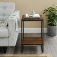 Trinity Dark Walnut End Table by River Street Designs