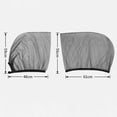 thumbnail image 2 of 4 Uds. Parasol De Malla Para Ventana De Coche, Bloqueador Solar, Para Ventana Delantera Y Trasera, 2 of 8