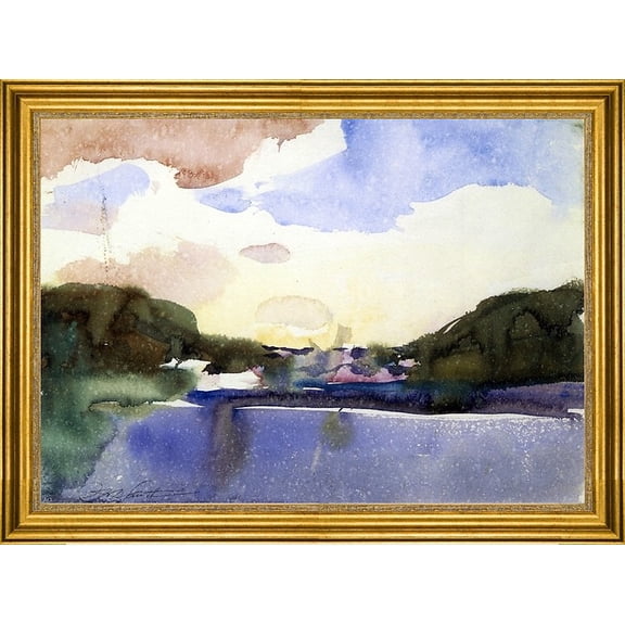 Charles Webster Hawthorne Horta The Azors #4 - 16" x 24" Framed Premium Canvas Print