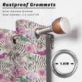 thumbnail image 2 of Outdoor Curtains for Patio Waterproof, Vintage Pink Flower Outdoor Privacy Panels Grommet, Spring Floral Leaves Pastoral Birds Plants Blackout Outside Curtains for Porch/Cabana 54"x95", 1 Panel, 2 of 8