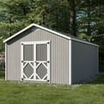thumbnail image 2 of Little Cottage Co. 12x18 Classic Gable Shed, Outdoor Wood Storage Shed Do-It-Yourself Precut Kit, 2 of 13