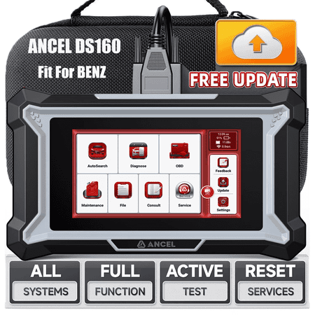 ANCEL OBD2 Scanner Bidirectional Car All System 30+ Resets Diagnostic Scanner Tool Free WiFi Updates, Fit For Benz