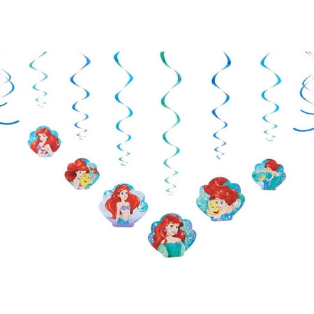 Disney The Little Mermaid Hanging Party Decorations 12pc