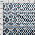 thumbnail image 3 of oneOone Silk Tabby Medium Blue Fabric Geometric Fabric For Sewing Printed Craft Fabric By The Yard 42 Inch Wide, 3 of 4