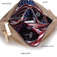 thumbnail image 7 of MKF Collection Alisson Womens Crossbody Bag Vegan Leather Wristlet Shoulder bag USA Flag Print handbags Pink Purse by Mia K, 7 of 7