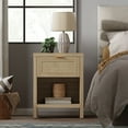 thumbnail image 5 of SICOTAS Rustic Small Wood Night Stands with Drawer and Storage for Bedroom Space, Pair, 5 of 13