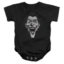 Batman Joker Lines Unisex Infant Snap Suit for Baby (18 Months) Black