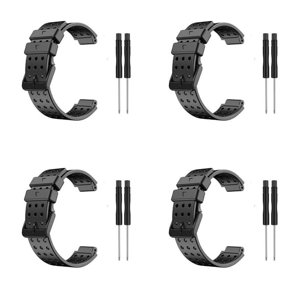 Black Watch Band Replacement Strap Wristband Accessories for 735XT 235 630 S20 Soft Silicone Personalise Replacement Strap