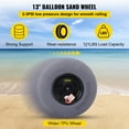 thumbnail image 4 of VEVOR Beach Balloon Wheels, 13" Replacement Sand Tires with 32" Stainless Steel Axle, TPU Cart Tires for Kayak Dolly, Canoe Cart and Buggy with Free Air Pump, 2-Pack, 4 of 9