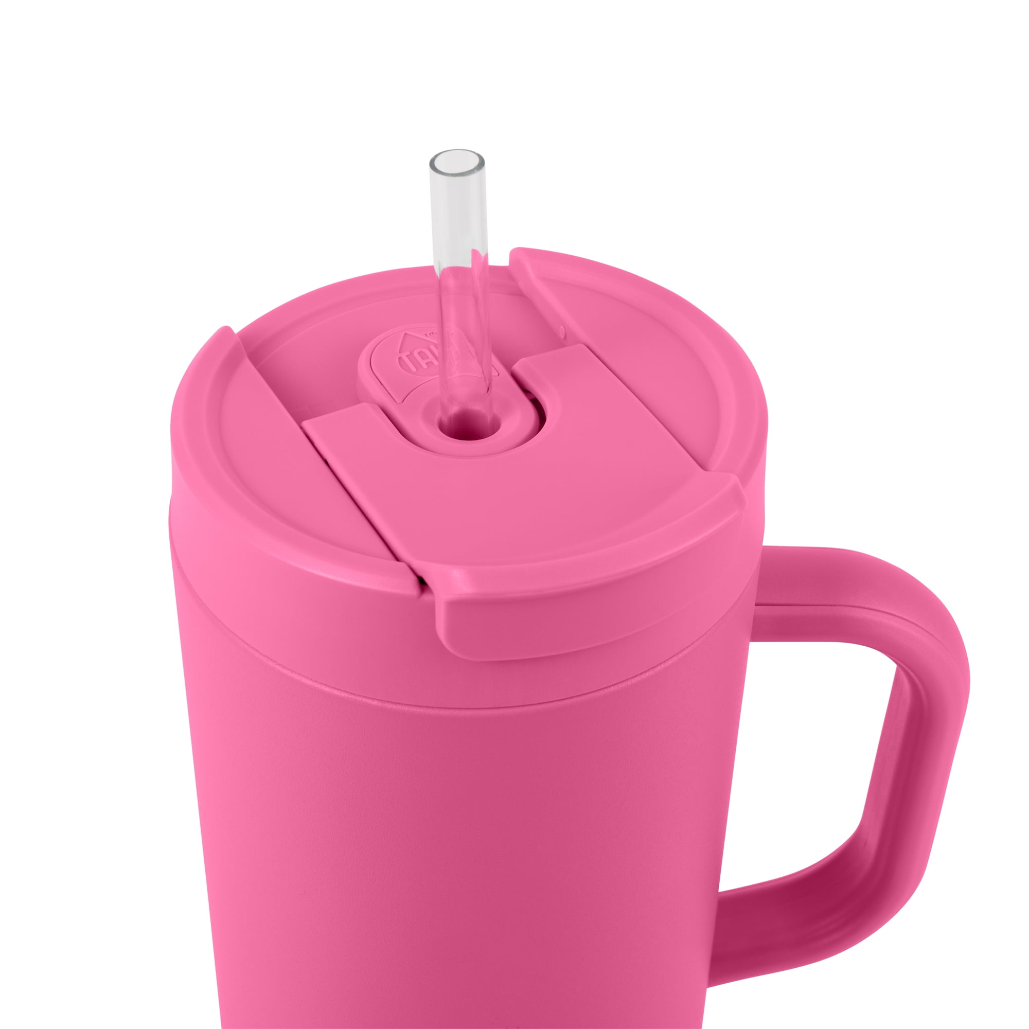 TAL Stainless Steel Hudson Tumbler with Straw 40 fl oz, Pink