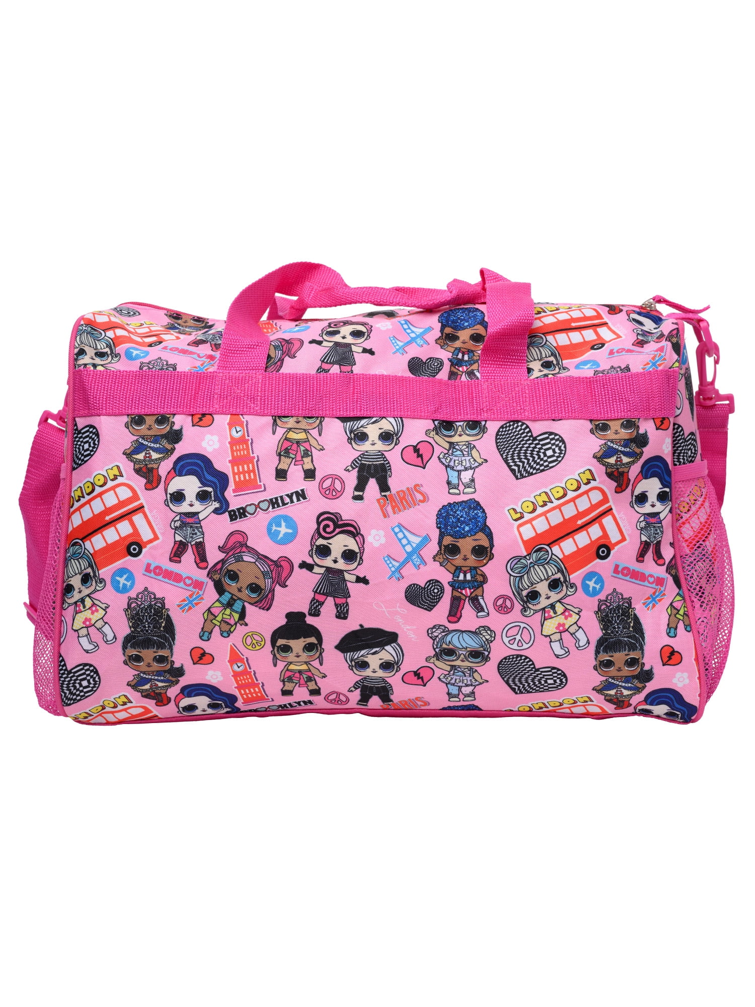 LOL Surprise Duffel Bag 16' Travel Dance Bag Carry-on GoGo Gurl VRQT Girls Pink
