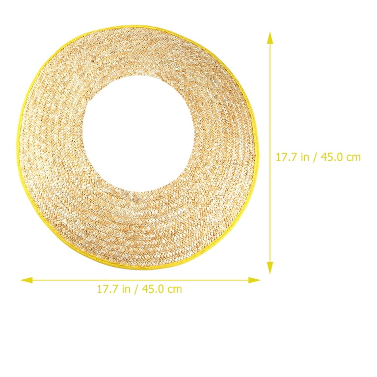 Safety Hat Sun Shade 2pcs Wheat Straw Hard Hat Sun Shade Straw Woven  Construction Helmet Sunshield Cover Sun Visor for Construction Workers  Sanitation Workers Outdoor Workers 