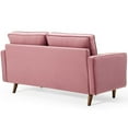 thumbnail image 6 of Modway Valour Modern Performance Velvet Loveseat in Dusty Rose/Walnut, 6 of 10